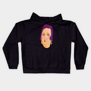 Woman With Cigarette Kids Hoodie